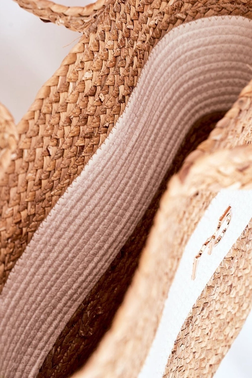 Pleciona Torebka Shopper Na Plażę NOBO XK0260 Beżowa