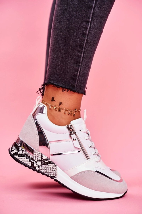 Sportowe Damskie Buty Białe Figure