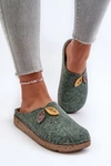 Kapcie Damskie Filcowe Inblu ED000013 Zielone