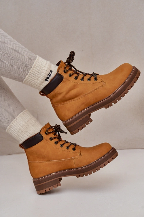 Trapery Damskie Ocieplane Big Star OO274A288 Camel