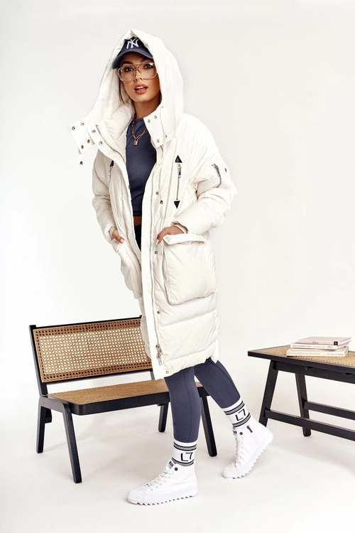 Damskie Wysokie Trampki Na Dużej Podeszwie BIG STAR FF274241 Białe