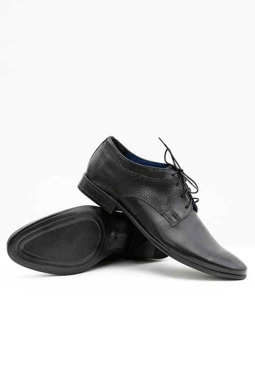 Klasyczne Męskie Skórzane Wizytowe Półbuty Ercole