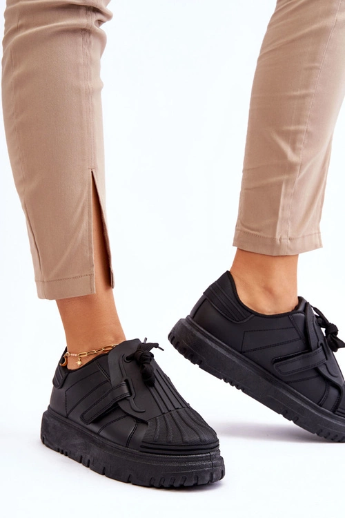 Damskie Modne Sportowe Buty Czarne Genesis