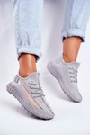 Damskie Sportowe Buty Lekkie Przewiewne Szare Lumiere