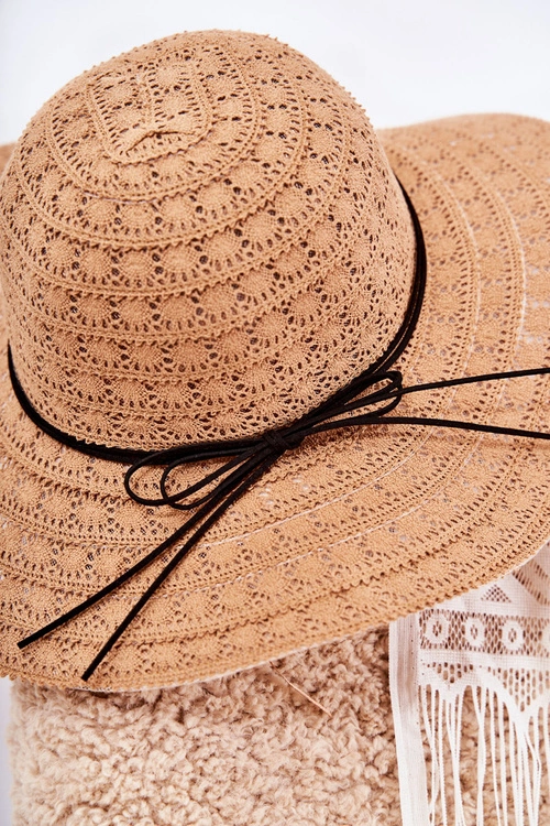 Damski Kapelusz Ażurowy Brązowy Elif