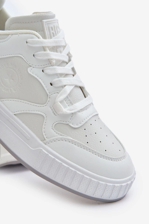 Sneakersy Męskie Z Eko Skóry Big Star OO174003 Białe