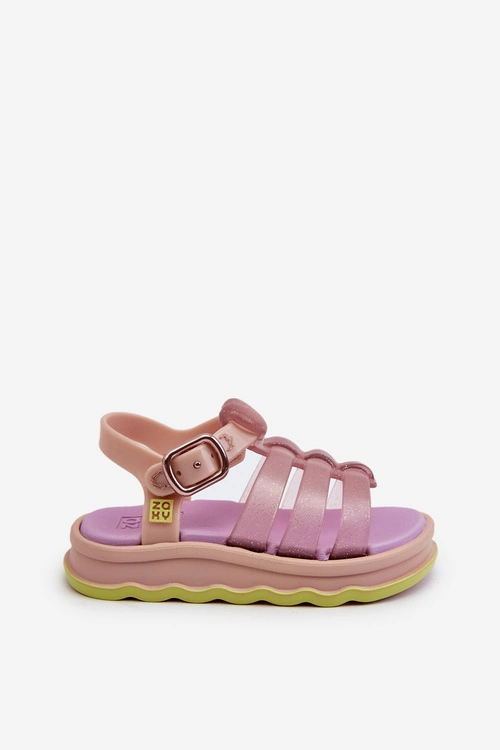 Pachnące Dziecięce Sandałki Na Rzep ZAXY NN385020 Fioletowe