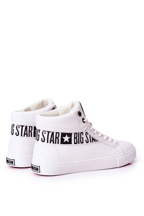 Trampki Męskie Big Star Wysokie Białe EE174340