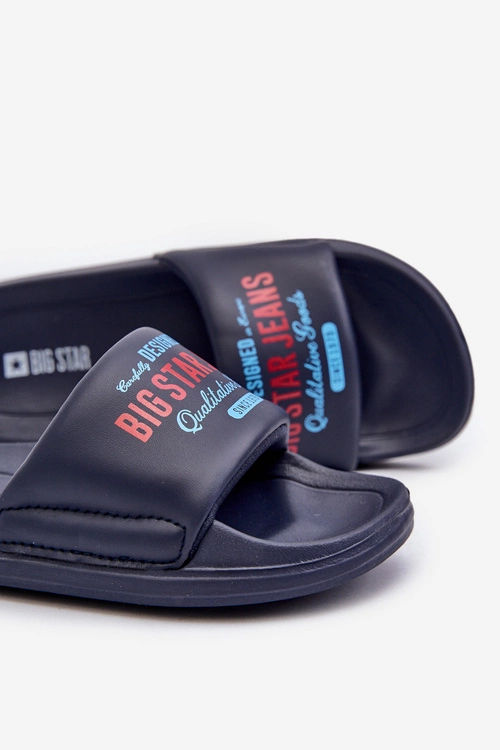 Piankowe Klapki Dziecięce Big Star NN374516 Granatowe