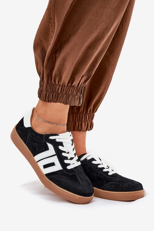 Sneakersy Buty Sportowe Zamszowe Vinceza 79517 Czarne