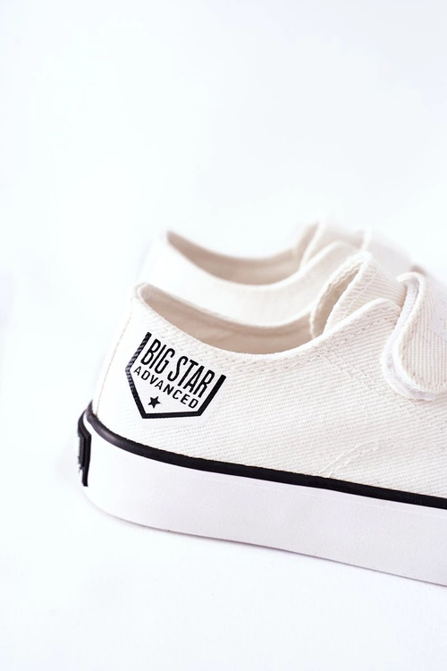 Dziecięce Trampki Na Rzepy Big Star FF374061 Białe