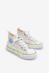 Dziecięce Wzorzyste Trampki Big Star LL374049 Białe