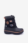 Śniegowce Dziecięce Na Rzepy Lee Cooper LCJ-24-44-2865K Czarne