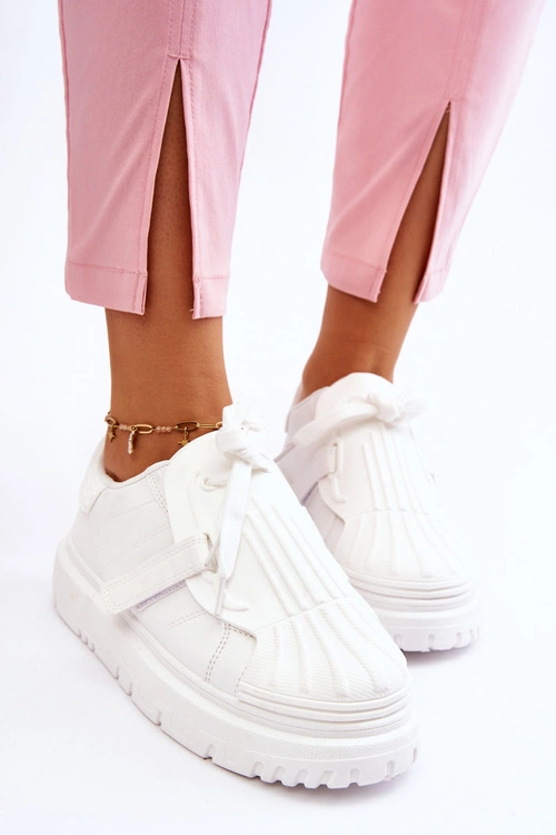 Damskie Modne Sportowe Buty Białe Genesis