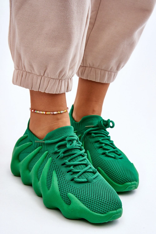 Damskie Wsuwane Sneakersy Zielone Myles