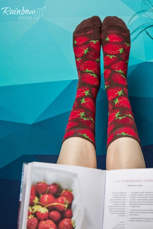 Skarpetki Rainbow Socks Owoce W Słoiku Truskawki Borówki 2 Pary