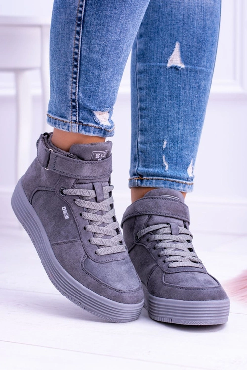 Big Star Szare Sneakersy Trampki BB274645