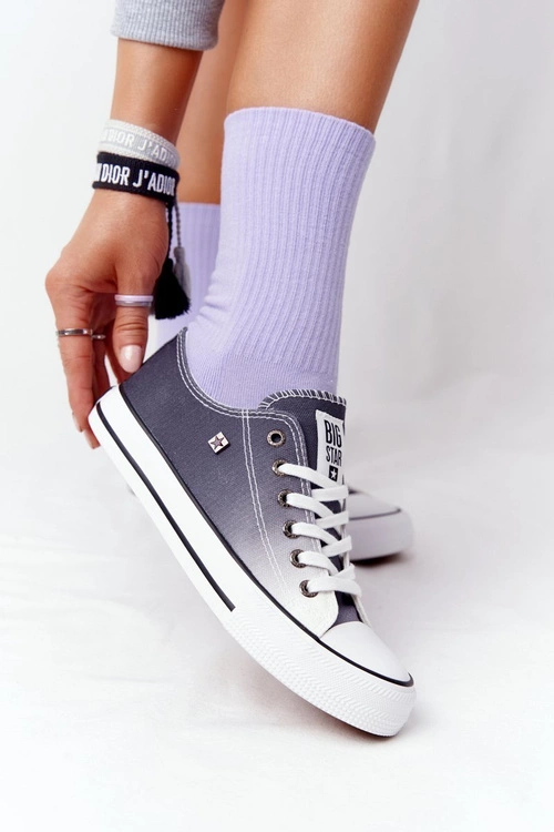 Damskie Trampki BIG STAR HH274128 Ombre Czarne