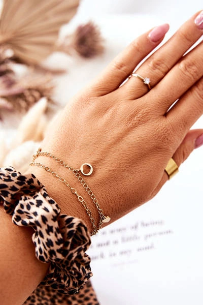 Podwójna Bransoletka Serca Złota Annica