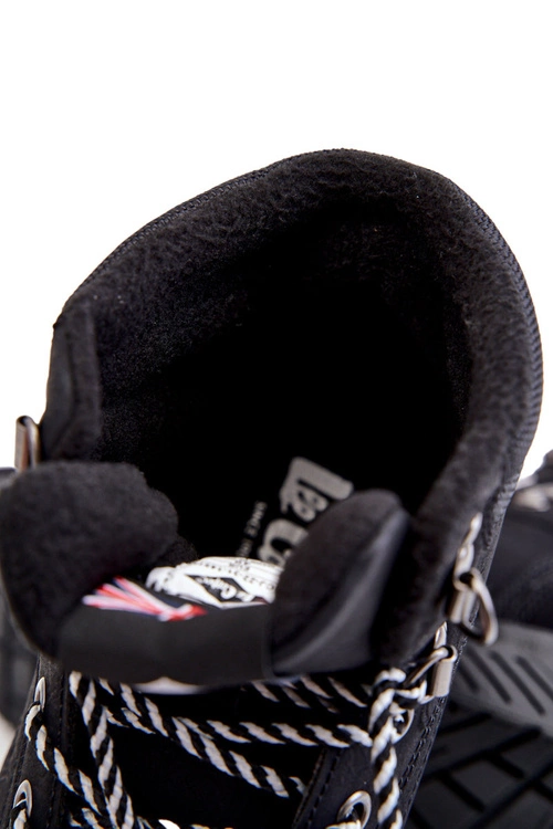 Męskie Botki Buty Trekkingowe Ocieplane Lee Cooper LCJ-22-31-1457 Czarne