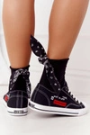 Damskie Trampki Z Napisem BIG STAR FF274082 Czarne