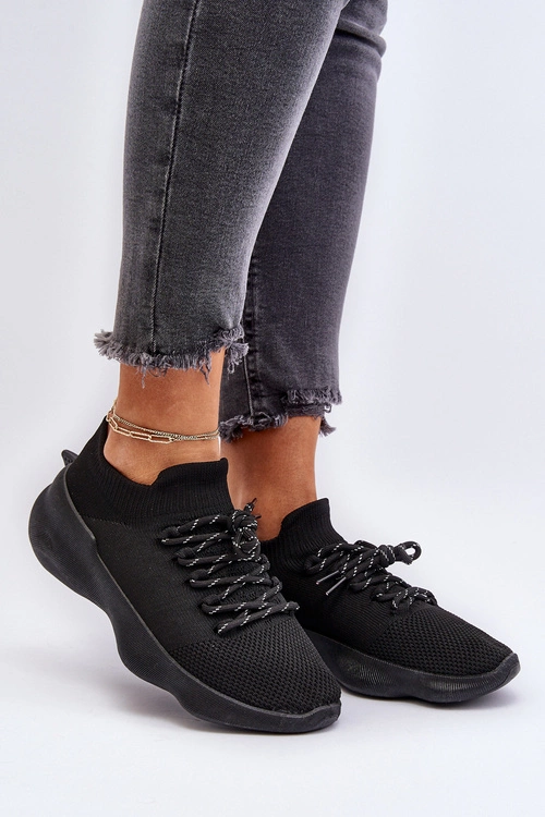 Wsuwane Buty Sportowe Damskie Czarne Juhitha
