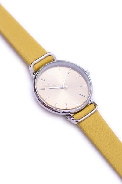 Ernest Żółty Damski Zegarek Na Rękę Nimm
