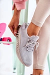 Damskie Sportowe Buty Materiałowe Szare Lenney