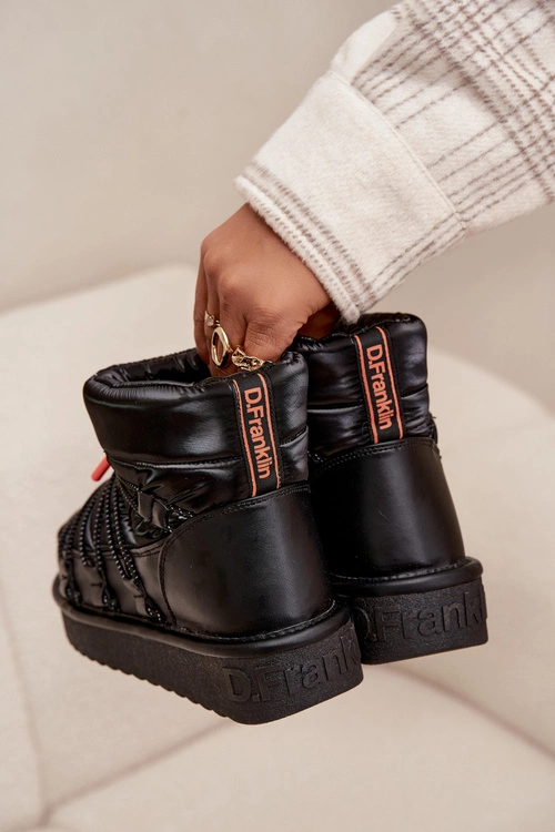 Śniegowce Damskie Na Platformie D.Franklin DFSH370020 Czarne