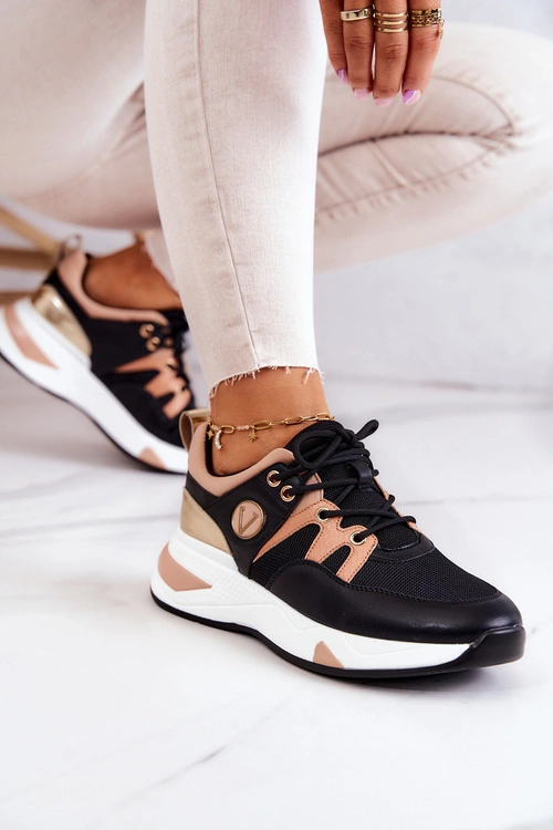 Sportowe Buty Sneakersy Czarne Imperio