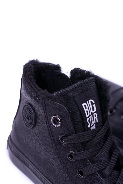 Big Star Dziecięce Wysokie Czarne Trampki Sneakersy BB374141