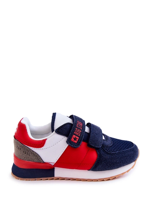 Dziecięce Sportowe Buty Memory Foam Big Star JJ374256 Granatowo-Czerwone