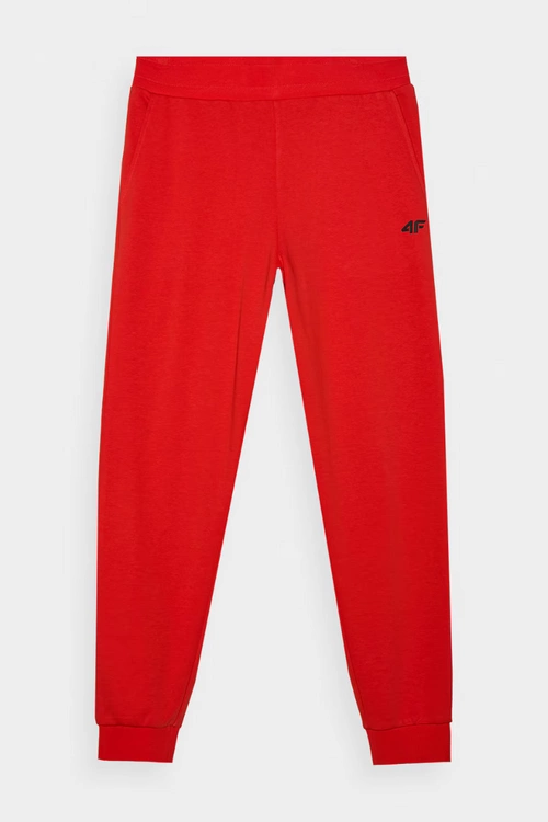 Męskie Spodnie Dresowe Joggery 4FWMM00TTROM0942-60S Czerwone