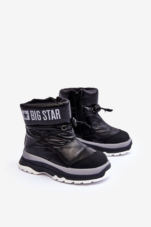 Śniegowce Dziecięce Ocieplane Na Suwak Czarne Big Star MM374195
