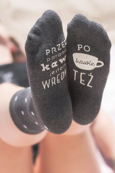 Damskie Skarpetki SOXO "Przed poranną kawą jestem WREDNA"