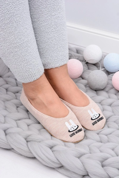Kapcie Baleriny SOXO God Morning Króliczek