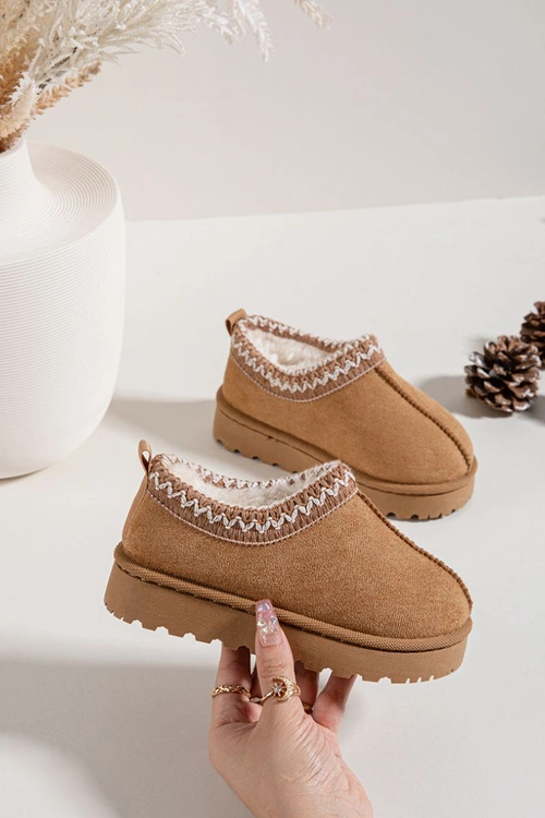 Śniegowce Dziecięce Z Haftem Camel Prina