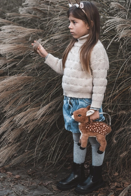 Botki Dziecięce Na Suwak Ocieplane Czarne Jolynn