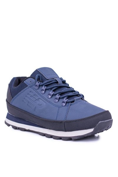 Solidne Męskie Granatowe Buty Trekkingowe Newlans