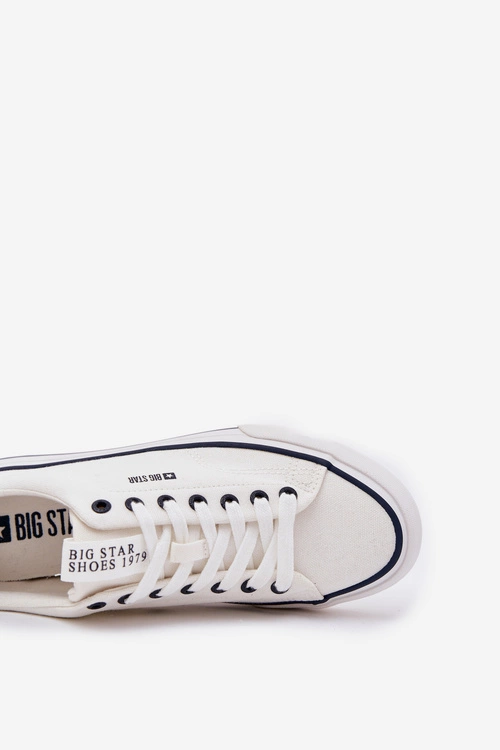 Niskie Trampki Męskie Big Star NN174017 Białe
