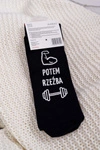 Męskie Skarpetki SOXO Najpierw Masa Potem Rzeźba