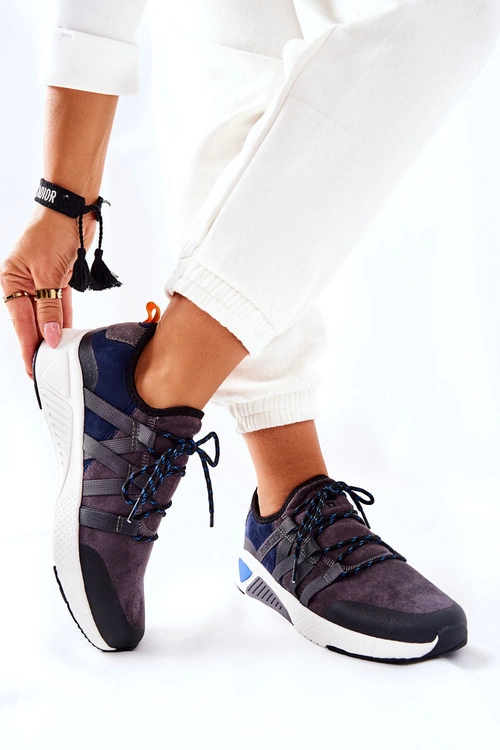 Sportowe Buty Memory Foam Big Star II274309 Granatowe