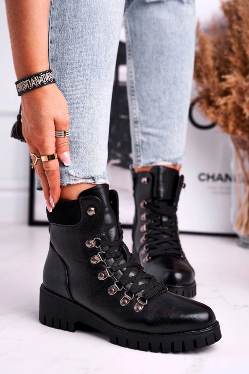 Botki Damskie Workery Czarne Endragon