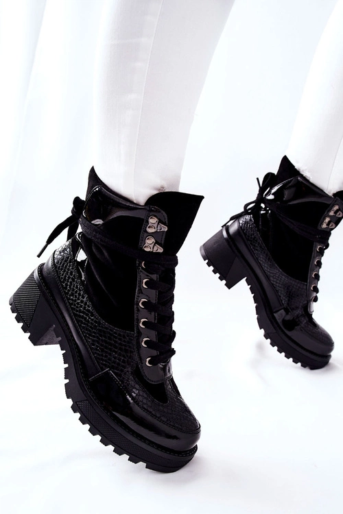 Botki Damskie Czarne Katanie