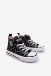 Dziecięce Wzorzyste Trampki Big Star LL374050 Czarne