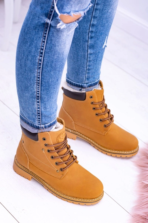 Damskie Traperki Timberki z Futerkiem Smith's Polari