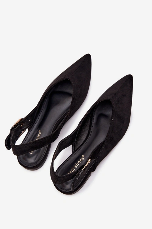 Baleriny Damskie Z Klamrą Czarne Tanelia