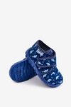 Dziecięce Buty Papcie Befado Rekiny 465P089 Granatowe