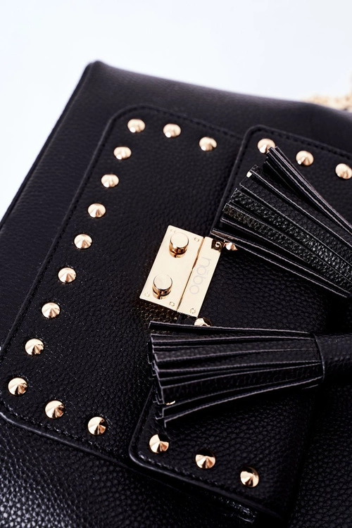 Torebka Listonoszka Na Łańcuszku NOBO K4090 Czarna