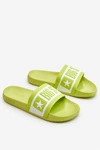 Damskie Klasyczne Klapki Big Star LL274742 Limonkowe